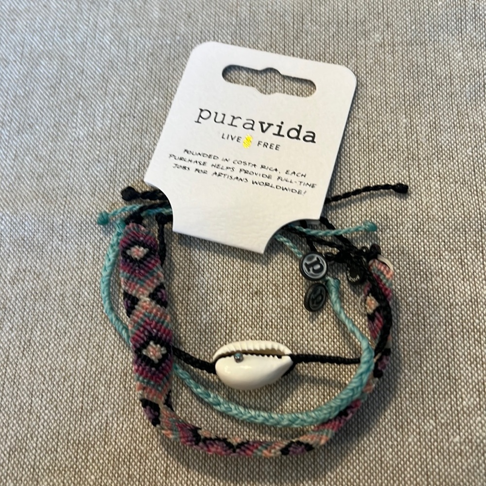 Puravida bracelet three pack shell
